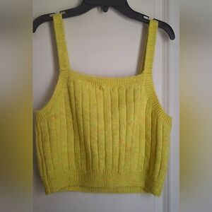 Wild Fable Yellow Knit Women's Top Sz M
